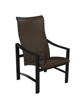 Tropitone Furniture 381501WS Kenzo Woven High Back Dining Chair Tropitone Furniture 381501WS Kenzo Woven High Back Dining Chair