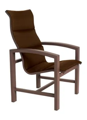 Tropitone Furniture 740501PS Lakeside Padded Sling High Back Dining Chair Tropitone Furniture 740501PS Lakeside Padded Sling High Back Dining Chair