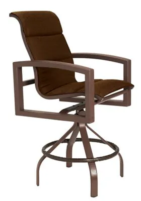 Tropitone Furniture 740527PS-28 Lakeside Padded Sling Swivel Bar Stool Tropitone Furniture 740527PS-28 Lakeside Padded Sling Swivel Bar Stool