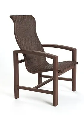 Tropitone Furniture 740501 Lakeside Sling High Back Dining Chair Tropitone Furniture 740501 Lakeside Sling High Back Dining Chair