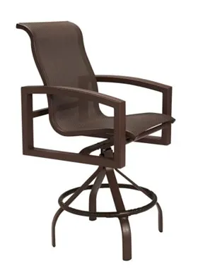 Tropitone Furniture 740527-28 Lakeside Sling Swivel Bar Stool Tropitone Furniture 740527-28 Lakeside Sling Swivel Bar Stool