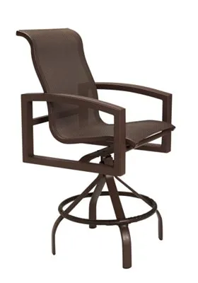 Tropitone Furniture 740527-28 Lakeside Sling Swivel Bar Stool Tropitone Furniture 740527-28 Lakeside Sling Swivel Bar Stool