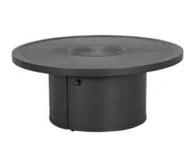 Tropitone Furniture 262042FPL-18 Linea 42" Round 18" Height, Match Lit Fire Pit Tropitone Furniture 262042FPL-18 Linea 42" Round 18" Height, Match Lit Fire Pit