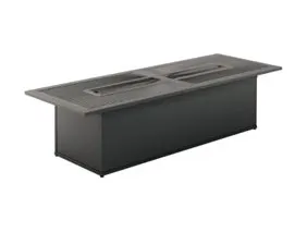 Tropitone Furniture 262175FPL-18 Linea 75" x 27" Rectangular 18"HT Match Lit Fire Pit Tropitone Furniture 262175FPL-18 Linea 75" x 27" Rectangular 18"HT Match Lit Fire Pit