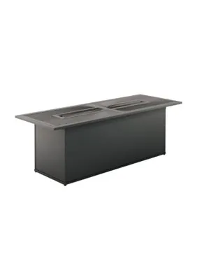 Tropitone Furniture 262175FPL-24 Linea 75″ x 27″ Rectangular, 24″HT Match Lit Fire Pit
