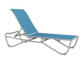 Tropitone Furniture 241533PS Millennia Padded Sling Armless Chaise Lounge Tropitone Furniture 241533PS Millennia Padded Sling Armless Chaise Lounge