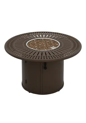 Tropitone Furniture 801686FPM Spectrum 43″ Round Fire Pit, Manual Ignition
