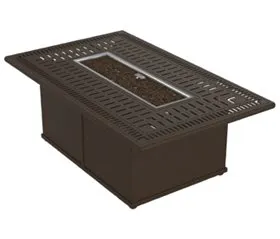 Tropitone Furniture 801753FPM-18 Spectrum 53" x 32" Rectangular Fire Pit, Manual Ignition Tropitone Furniture 801753FPM-18 Spectrum 53" x 32" Rectangular Fire Pit, Manual Ignition