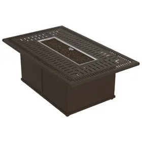 Tropitone Furniture 801753FPM-18 Spectrum 53" x 32" Rectangular Fire Pit, Manual Ignition Tropitone Furniture 801753FPM-18 Spectrum 53" x 32" Rectangular Fire Pit, Manual Ignition
