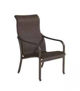 Tropitone Furniture 682301WS Andover Woven Bucket High Back Dining Chair Tropitone Furniture 682301WS Andover Woven Bucket High Back Dining Chair