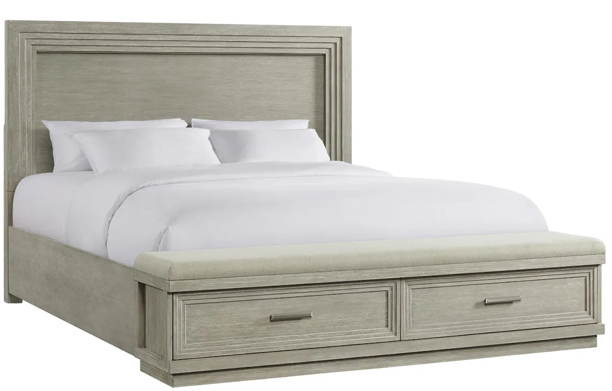 Riverside Furniture 73486-73483-73479 Cascade CA King Illuminated Panel Upholstered Storage Bed Riverside Furniture 73486-73483-73479 Cascade CA King Illuminated Panel Upholstered Storage Bed