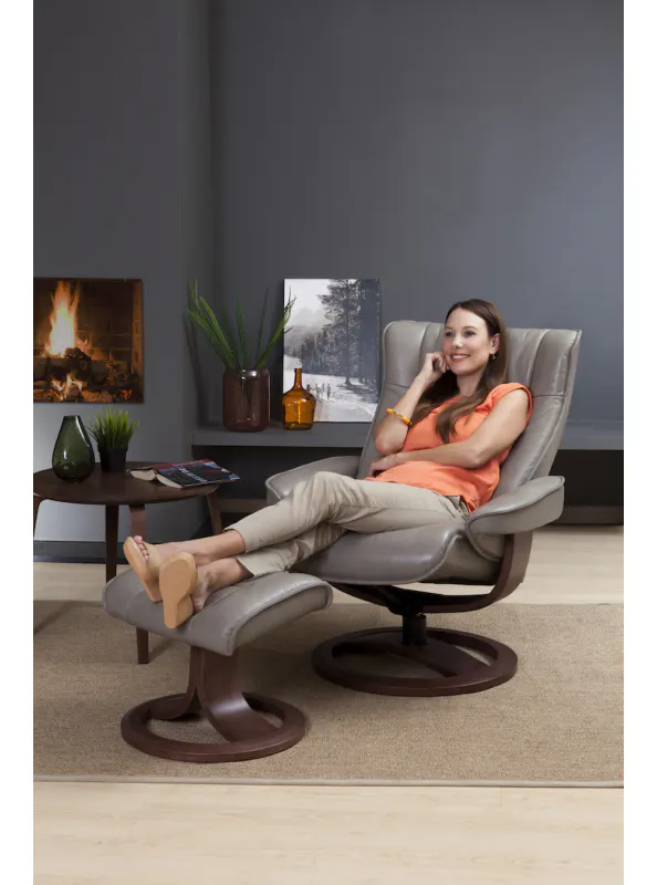 IMG Comfort NC38L Nordic 38 Recliner & Ottoman Large IMG Comfort NC38L Nordic 38 Recliner & Ottoman Large