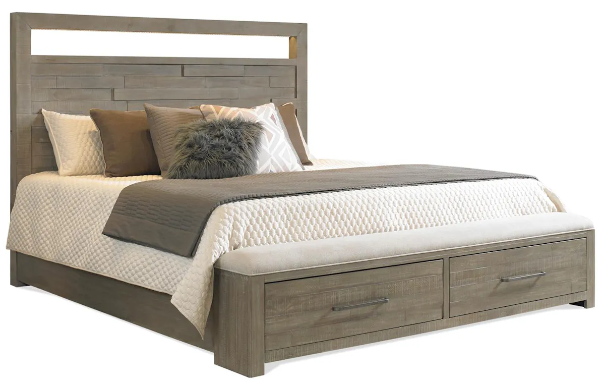 Riverside Furniture 39380-39387-39376 Intrigue CA King LED Panel Storage Bed Riverside Furniture 39380-39387-39376 Intrigue CA King LED Panel Storage Bed