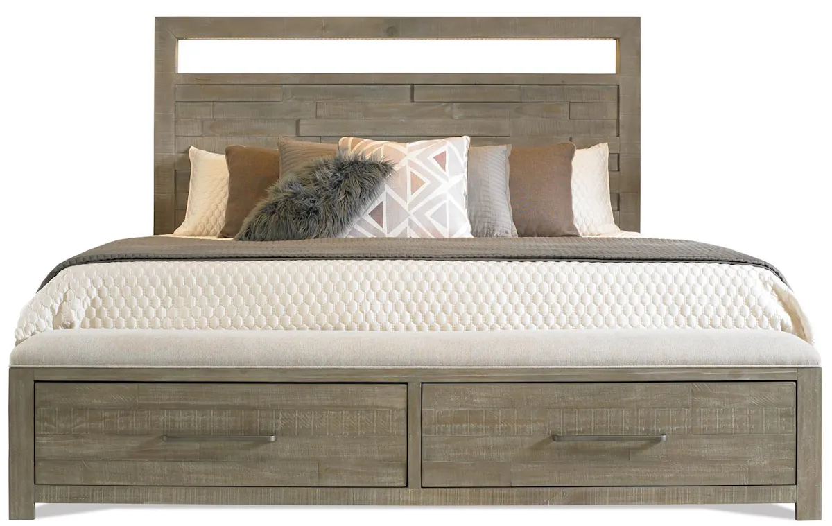Riverside Furniture 39380-39387-39376 Intrigue CA King LED Panel Storage Bed Riverside Furniture 39380-39387-39376 Intrigue CA King LED Panel Storage Bed