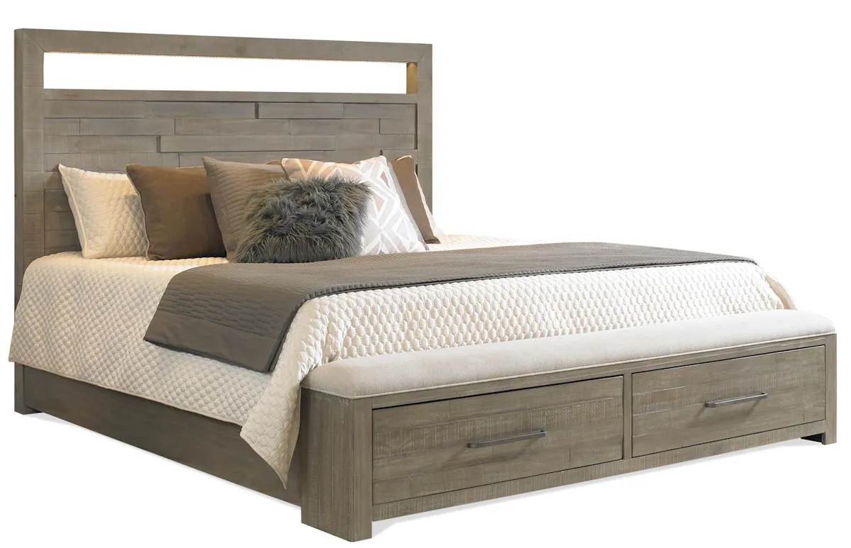 Riverside Furniture 39370-39377-39376 Intrigue Queen LED Panel Storage Bed Riverside Furniture 39370-39377-39376 Intrigue Queen LED Panel Storage Bed