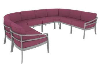 Tropitone Furniture 901610CC KOR Cushion Curved Corner Module Tropitone Furniture 901610CC KOR Cushion Curved Corner Module