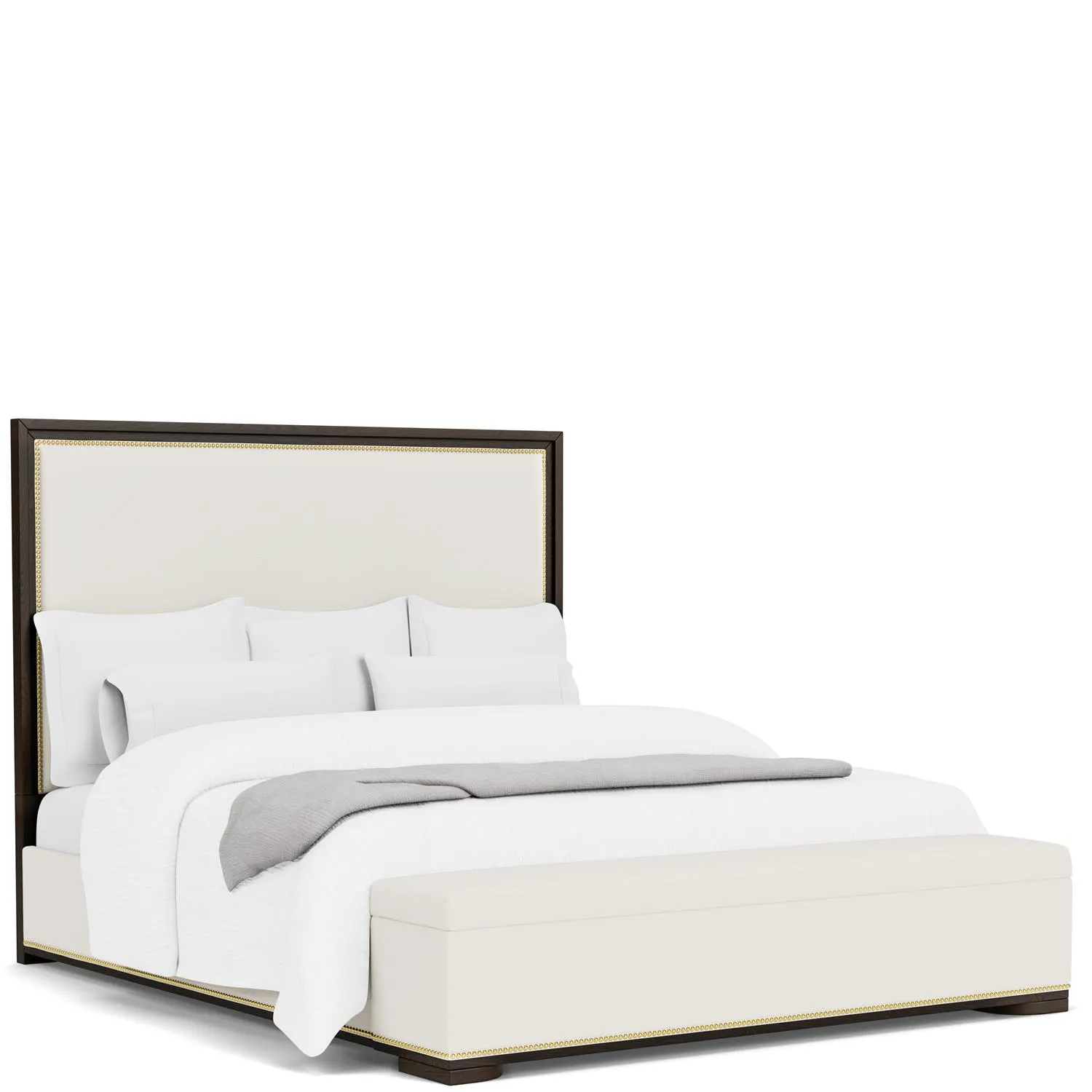 Riverside Furniture 27180- 27183- 27176 Lydia King Upholstered Storage Bed