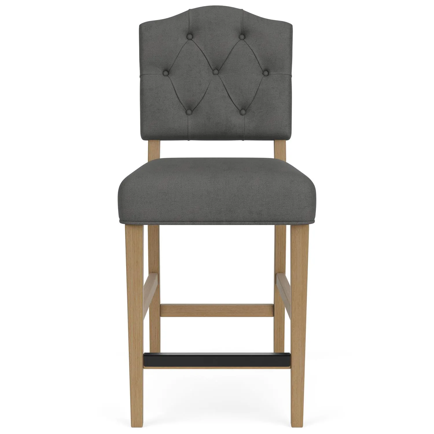 Riverside Furniture 92637 Mix N Match Chairs Button Tufted Upholstered Stool