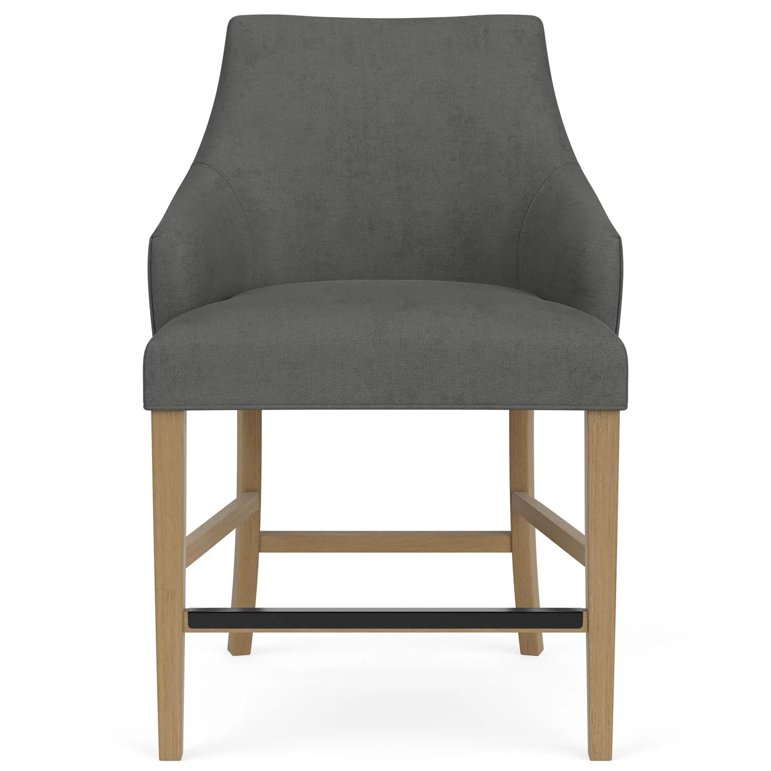 Riverside Furniture 92607 Mix N Match Chairs Swoop Arm Upholstered Stool
