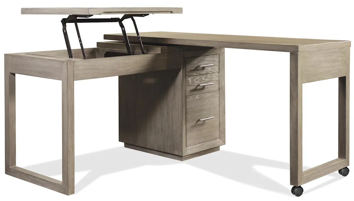 Riverside Furniture 39632 Prelude Swivel Lift Top L-Desk Riverside Furniture 39632 Prelude Swivel Lift Top L-Desk