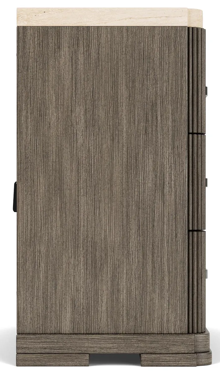 Riverside Furniture 87168 Sariel Stone Top Three Drawer Nightstand Riverside Furniture 87168 Sariel Stone Top Three Drawer Nightstand
