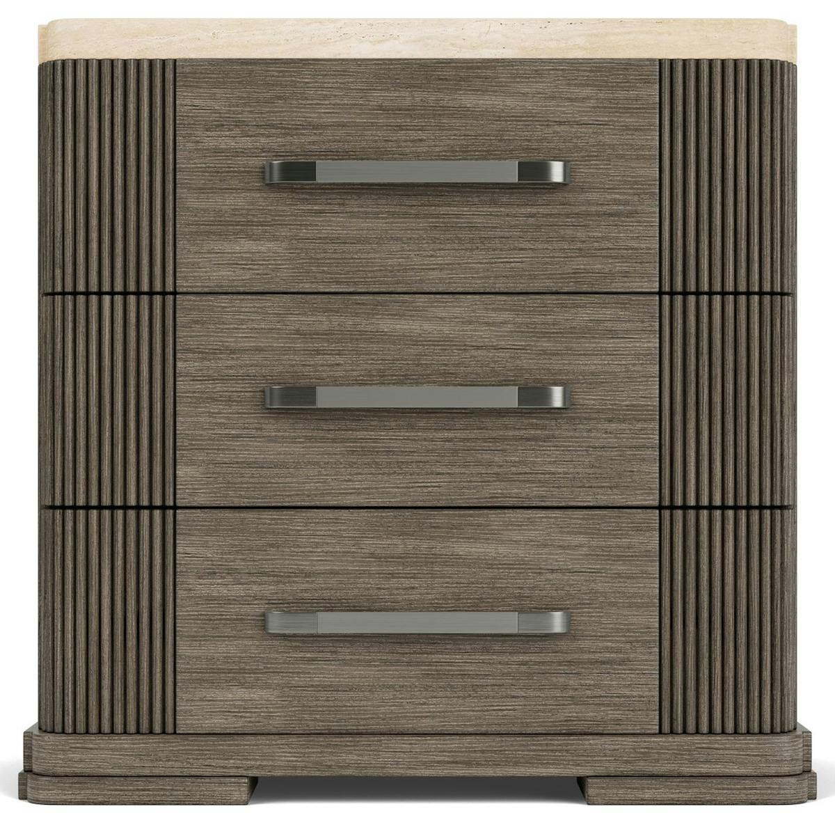 Riverside Furniture 87168 Sariel Stone Top Three Drawer Nightstand Riverside Furniture 87168 Sariel Stone Top Three Drawer Nightstand