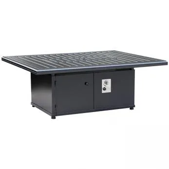 Tropitone Furniture 762367FP-24 Solasta, 54″ x 42″ Rectangle 27″ Height Ignitor Fire Pit