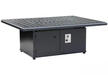 Tropitone Furniture 762367FP-24 Solasta, 54" x 42" Rectangle 27" Height Ignitor Fire Pit Tropitone Furniture 762367FP-24 Solasta, 54" x 42" Rectangle 27" Height Ignitor Fire Pit