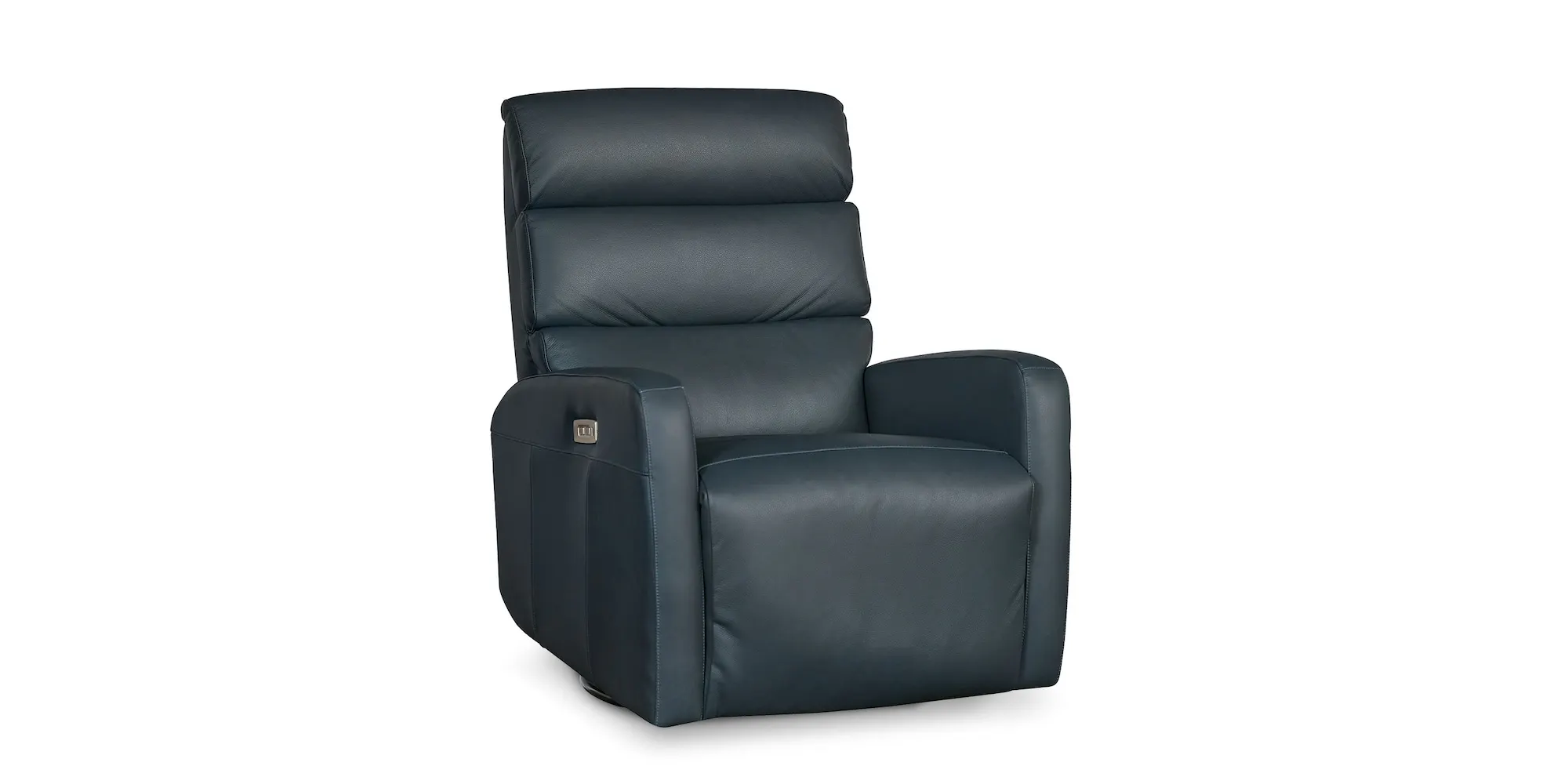 Bassett Furniture 1117-9L Hudson Leather Swivel Recliner