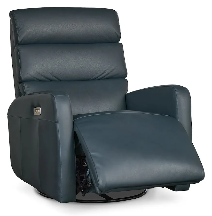 Bassett Furniture 1117-9L Hudson Leather Swivel Recliner Bassett Furniture 1117-9L Hudson Leather Swivel Recliner