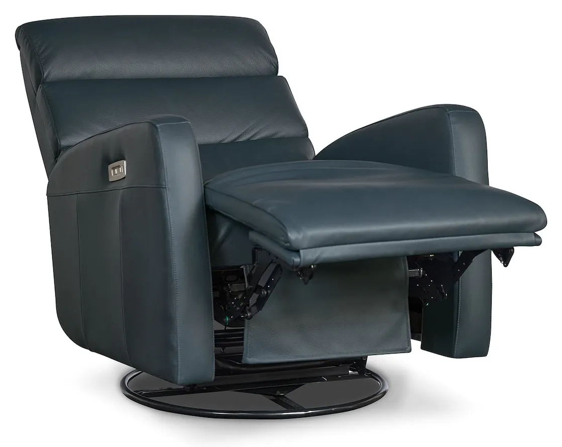 Bassett Furniture 1117-9L Hudson Leather Swivel Recliner Bassett Furniture 1117-9L Hudson Leather Swivel Recliner
