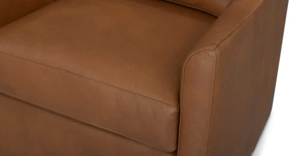 Bassett Furniture 1340-09L Sloan Leather Swivel Chair Bassett Furniture 1340-09L Sloan Leather Swivel Chair
