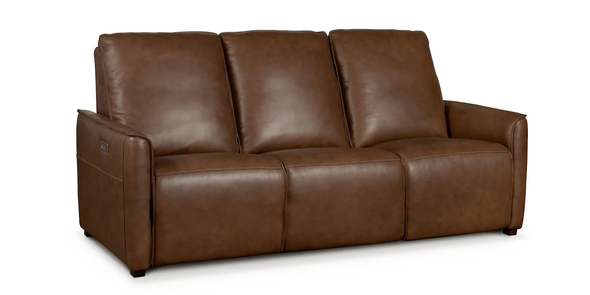 Bassett Furniture 3662-P62C Everett Leather Reclining Sofa
