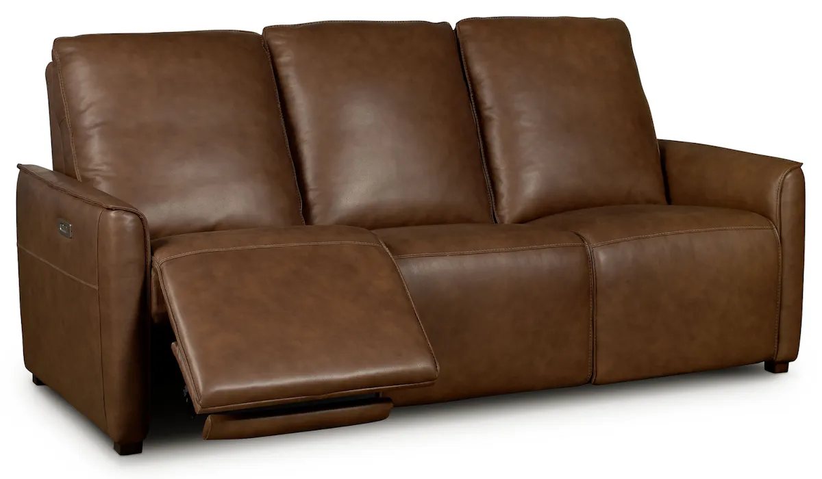 Bassett Furniture 3662-P62C Everett Leather Reclining Sofa Bassett Furniture 3662-P62C Everett Leather Reclining Sofa
