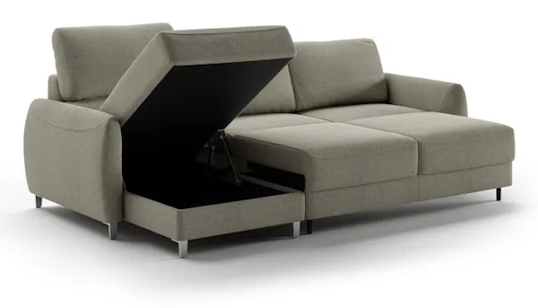Luonto Furniture DELT-BFP+FOU Delta Full XL Size Sectional Sleeper Luonto Furniture DELT-BFP+FOU Delta Full XL Size Sectional Sleeper