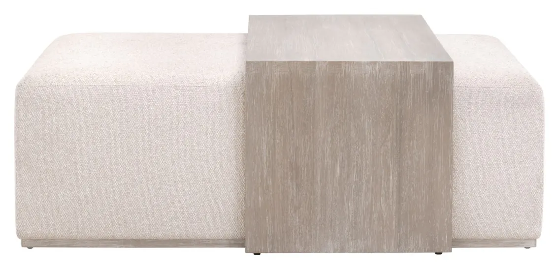 Essentials For Living 6042.NG/LGLIN Dovetail Upholstered Coffee Table Essentials For Living 6042.NG/LGLIN Dovetail Upholstered Coffee Table