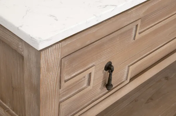 Essentials For Living 8016.SGRY-PNE/WHTQ Emerie 2-Drawer Entry Console Essentials For Living 8016.SGRY-PNE/WHTQ Emerie 2-Drawer Entry Console