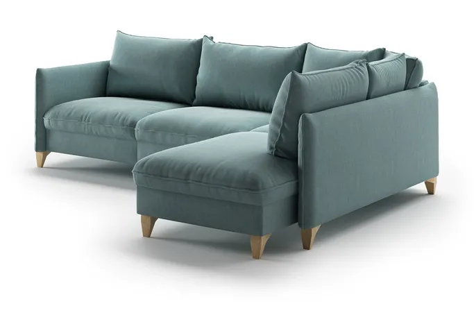 Luonto Furniture FLIP-CED60+HAG Flipper Full Size XL Sectional Sleeper (RHF Chaise) Luonto Furniture FLIP-CED60+HAG Flipper Full Size XL Sectional Sleeper (RHF Chaise)