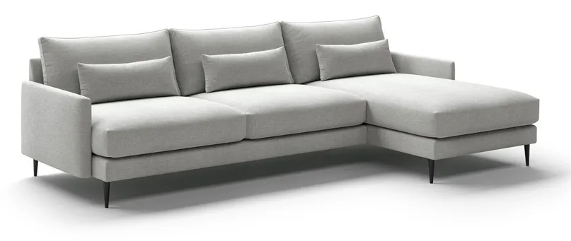 Luonto Furniture LIAM-K1L+D71+FU+K1R Liam Sofa Chaise Sectional (Reversible Chaise) Luonto Furniture LIAM-K1L+D71+FU+K1R Liam Sofa Chaise Sectional (Reversible Chaise)