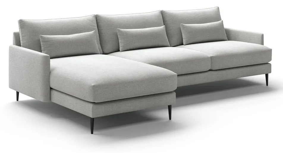 Luonto Furniture LIAM-K1L+D71+FU+K1R Liam Sofa Chaise Sectional (Reversible Chaise) Luonto Furniture LIAM-K1L+D71+FU+K1R Liam Sofa Chaise Sectional (Reversible Chaise)