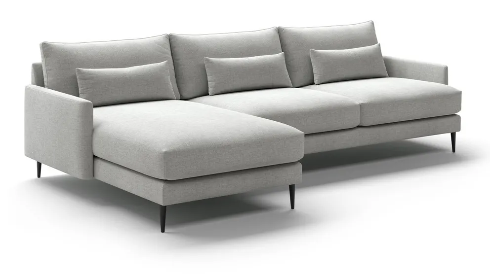 Luonto Furniture LIAM-K1L+D71+FU+K1R Liam Sofa Chaise Sectional (Reversible Chaise) Luonto Furniture LIAM-K1L+D71+FU+K1R Liam Sofa Chaise Sectional (Reversible Chaise)
