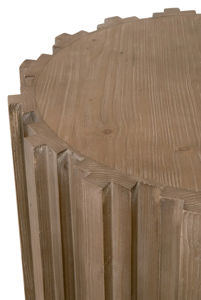 Essentials For Living 8105.SGRY-PNE Roma End Table Essentials For Living 8105.SGRY-PNE Roma End Table