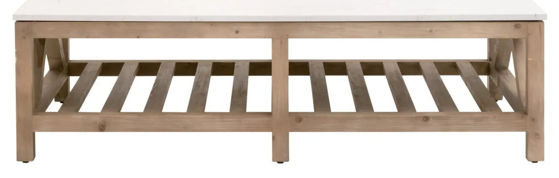 Essentials For Living 8019.SGRY-PNE/WHTQ Spruce Coffee Table Essentials For Living 8019.SGRY-PNE/WHTQ Spruce Coffee Table