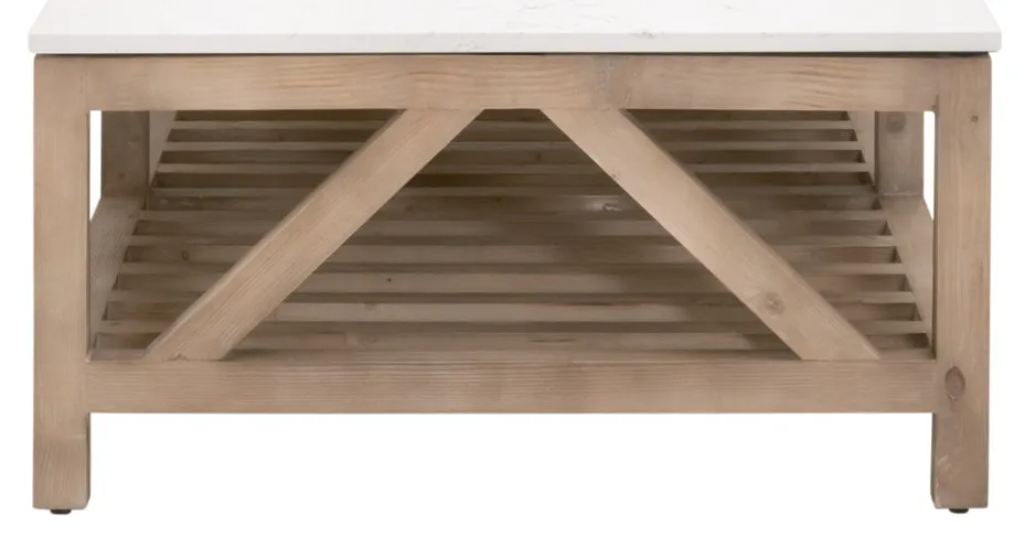 Essentials For Living 8019.SGRY-PNE/WHTQ Spruce Coffee Table Essentials For Living 8019.SGRY-PNE/WHTQ Spruce Coffee Table
