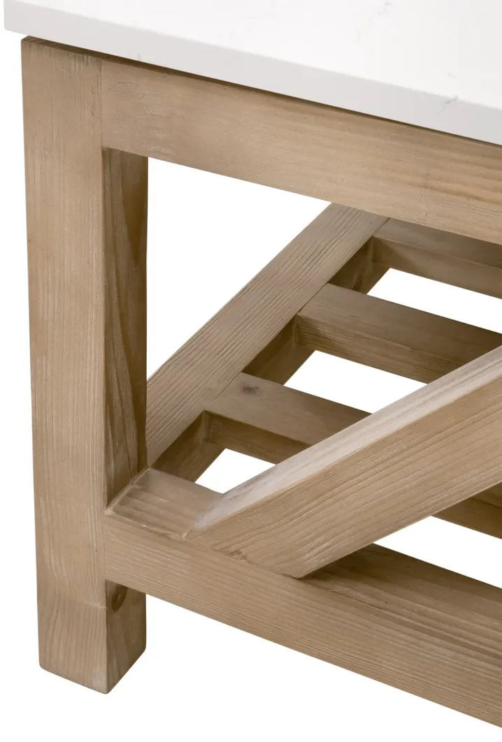 Essentials For Living 8019.SGRY-PNE/WHTQ Spruce Coffee Table Essentials For Living 8019.SGRY-PNE/WHTQ Spruce Coffee Table