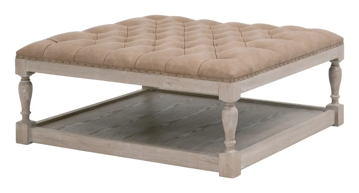Essentials For Living 6429UP.IVT-BT/NG Townsend Tufted Upholstered Coffee Table Essentials For Living 6429UP.IVT-BT/NG Townsend Tufted Upholstered Coffee Table