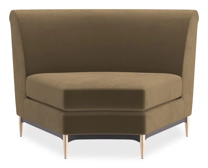 Caracole Furniture UPH-424-WE1-F Three's Company Wedge Caracole Furniture UPH-424-WE1-F Three's Company Wedge
