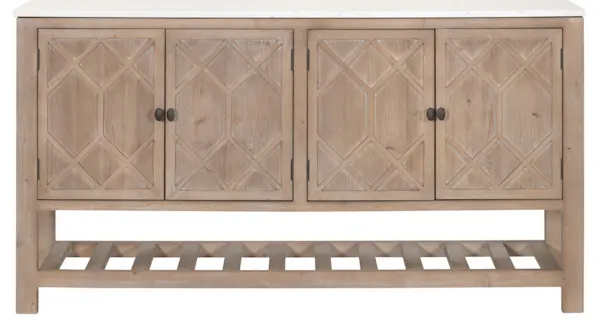 Essentials For Living 8018.SGRY-PNE/WHTQ Willow Media Sideboard Essentials For Living 8018.SGRY-PNE/WHTQ Willow Media Sideboard