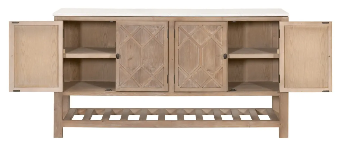 Essentials For Living 8018.SGRY-PNE/WHTQ Willow Media Sideboard Essentials For Living 8018.SGRY-PNE/WHTQ Willow Media Sideboard