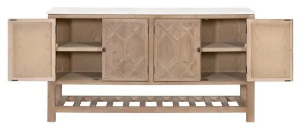 Essentials For Living 8018.SGRY-PNE/WHTQ Willow Media Sideboard Essentials For Living 8018.SGRY-PNE/WHTQ Willow Media Sideboard